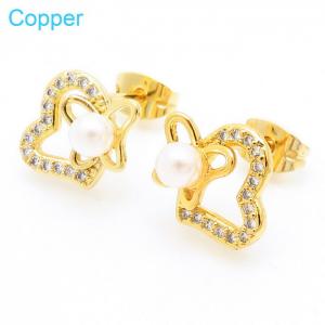 Copper Earring - KE104434-TJG