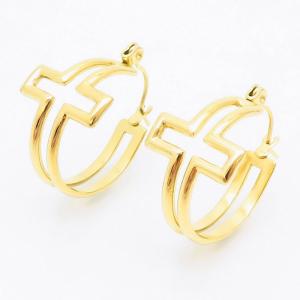 SS Gold-Plating Earring - KE104987-LM