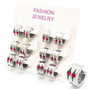 Stainless Steel Stone&Crystal Earring - KE105244-KYL