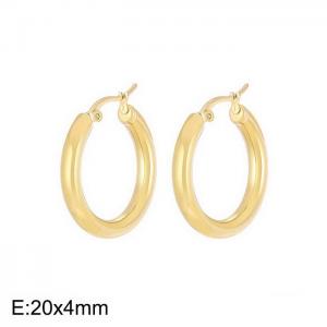 Stainless steel simple fashion ear ring - KE105492-LO