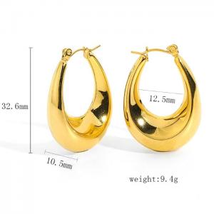SS Gold-Plating Earring - KE105838-WGJD