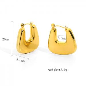 SS Gold-Plating Earring - KE105839-WGJD