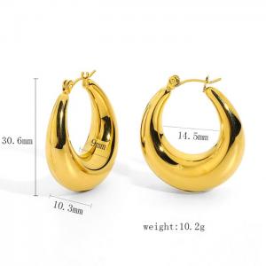 SS Gold-Plating Earring - KE105840-WGJD