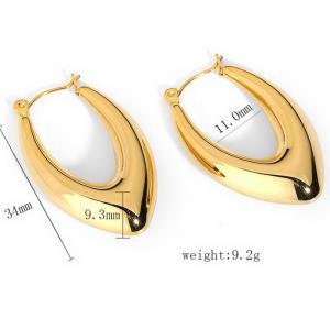 SS Gold-Plating Earring - KE105843-WGJD
