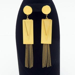 SS Gold-Plating Earring - KE105899-PY