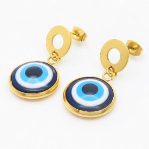SS Gold-Plating Earring（Eye of the Devil） - KE105933-TJG