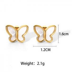 SS Gold-Plating Earring - KE105975-WGJD