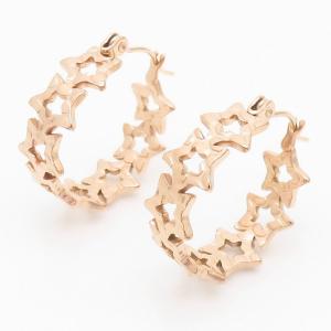 SS Rose Gold-Plating Earring - KE106077-LM