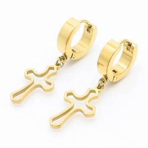 SS Gold-Plating Earring - KE106247-TSC