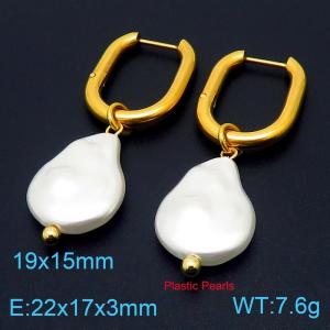 Stainless Steel Special Earrings Bracelets Women Gold Color - KE106311-Z
