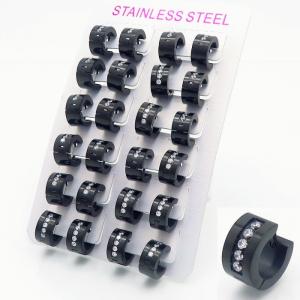 Stainless Steel Stone&Crystal Earring - KE108181-XY