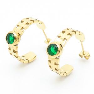 Stainless Steel Stone&Crystal Earring - KE108504-HM