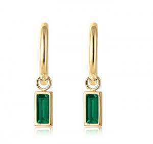 Stainless Steel Stone&Crystal Earring - KE108743-WGYC