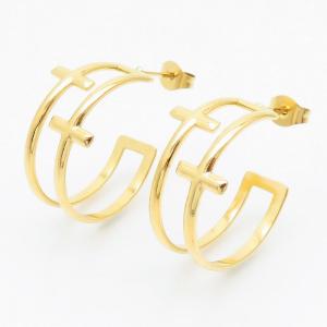 SS Gold-Plating Earring - KE108918-LM