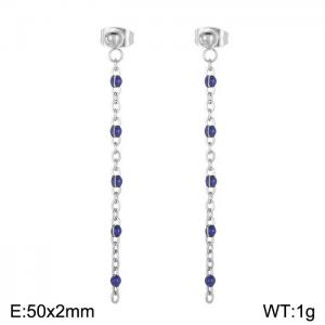 Fashionable long tassel earrings - KE109145-Z
