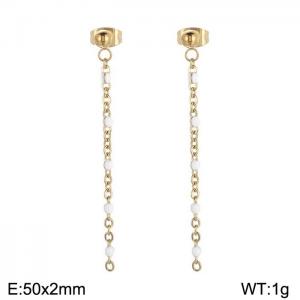 Fashionable long tassel earrings - KE109148-Z