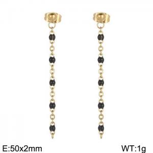 Fashionable long tassel earrings - KE109150-Z