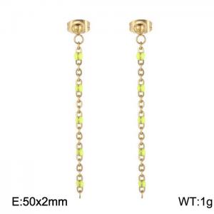 Fashionable long tassel earrings - KE109151-Z