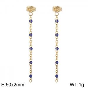 Fashionable long tassel earrings - KE109155-Z