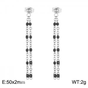 Fashionable long tassel earrings - KE109159-Z