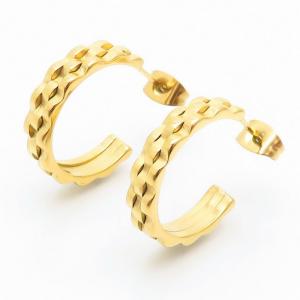 SS Gold-Plating Earring - KE109268-SP