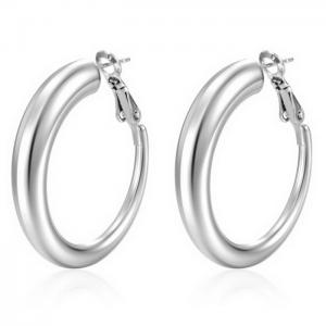 Wholesale Geometric Earring Stainless Steel Wire Hoop Dangle Earrings - KE109527-WGMW