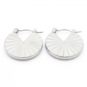 Titanium steel round earrings - KE110176-LM