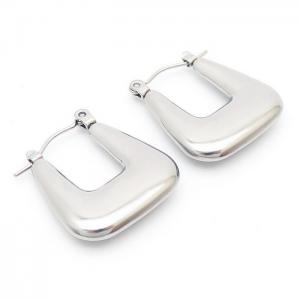 Geometric U-shaped titanium steel colored earrings - KE110188-LM