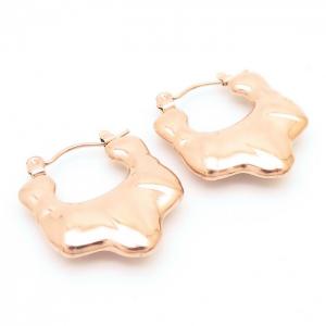 Irregular Geometry Earring Women Stainless Steel 304 Rose Gold Color - KE110294-LM
