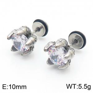 New creative popular zircon earrings wholesale for spring and summer women's earrings, earrings, earrings, and pendants - KE110318-WGLN