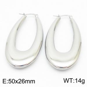 Women Stainless Steel Water Drop Shape Earrings - KE110521-KFC