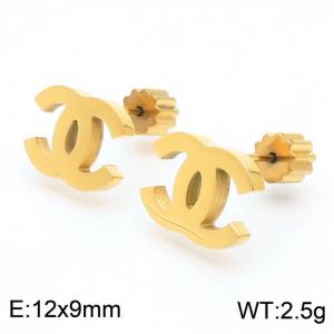 SS Gold-Plating Earring - KE110585-Z