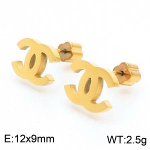 SS Gold-Plating Earring - KE110586-Z