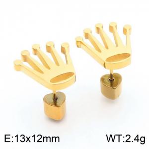 SS Gold-Plating Earring - KE110597-Z