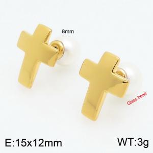 SS Gold-Plating Earring - KE111407-Z