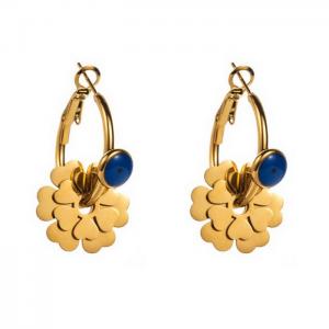 SS Gold-Plating Earring - KE111489-WGHH