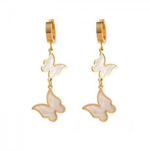 SS Gold-Plating Earring - KE111499-WGHH