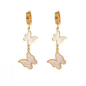 SS Gold-Plating Earring - KE111499-WGHH