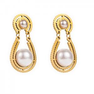 SS Gold-Plating Earring - KE111517-WGHH