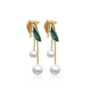 SS Gold-Plating Earring - KE111555-WGLN