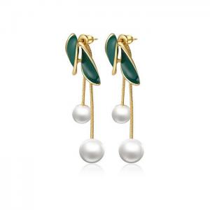 SS Gold-Plating Earring - KE111556-WGLN