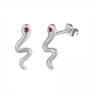 Stainless Steel Stone&Crystal Earring - KE111840-PA