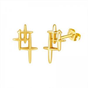 SS Gold-Plating Earring - KE111846-PA