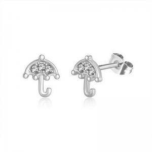 Stainless Steel Stone&Crystal Earring - KE111894-PA