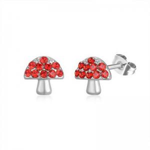 Stainless Steel Stone&Crystal Earring - KE111896-PA