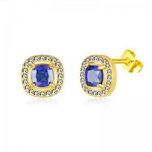 Stainless Steel Stone&Crystal Earring - KE111917-PA