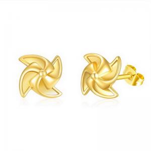 SS Gold-Plating Earring - KE111997-PA