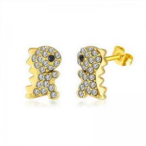 Stainless Steel Stone&Crystal Earring - KE112000-PA