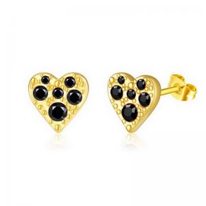 Stainless Steel Stone&Crystal Earring - KE112022-PA