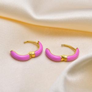 SS Gold-Plating Earring - KE112134-WGSF